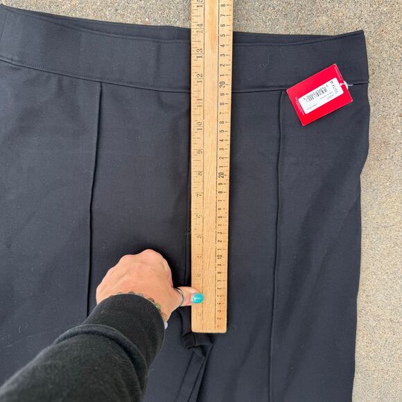 SPANX 20252T The Pant in Black Knit Ponte Hi-Rise Flare XL Tall NWT 20252T - Picture 9 of 11